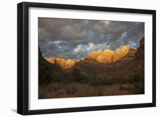 Morning light, Zion National Park-Ken Archer-Framed Photographic Print