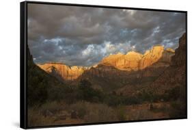 Morning light, Zion National Park-Ken Archer-Framed Stretched Canvas