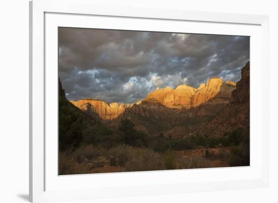 Morning light, Zion National Park-Ken Archer-Framed Photographic Print