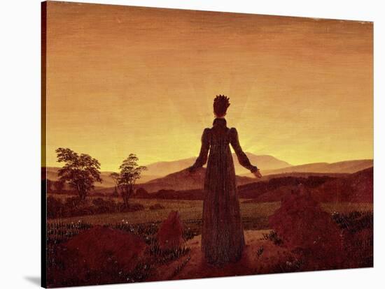 Morning Light-Caspar David Friedrich-Stretched Canvas