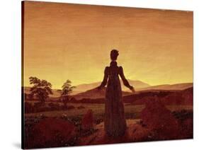 Morning Light-Caspar David Friedrich-Stretched Canvas