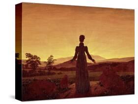 Morning Light-Caspar David Friedrich-Stretched Canvas