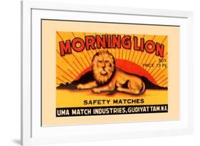 Morning Lion-null-Framed Premium Giclee Print