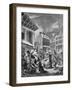 Morning - London streets-William Hogarth-Framed Giclee Print