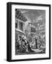 Morning - London streets-William Hogarth-Framed Giclee Print