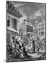 Morning - London streets-William Hogarth-Mounted Giclee Print