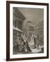 Morning - London streets-William Hogarth-Framed Giclee Print