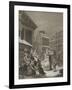 Morning - London streets-William Hogarth-Framed Giclee Print