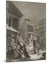 Morning - London streets-William Hogarth-Mounted Giclee Print