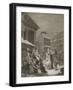 Morning - London streets-William Hogarth-Framed Giclee Print