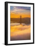 Morning Love, Golden Gate, Fog, Sunrise San Francisco-Vincent James-Framed Photographic Print