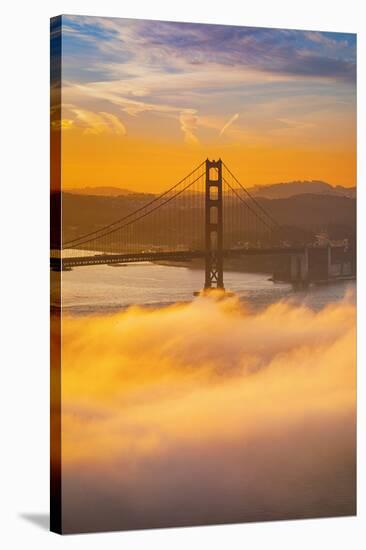 Morning Love, Golden Gate, Fog, Sunrise San Francisco-Vincent James-Stretched Canvas