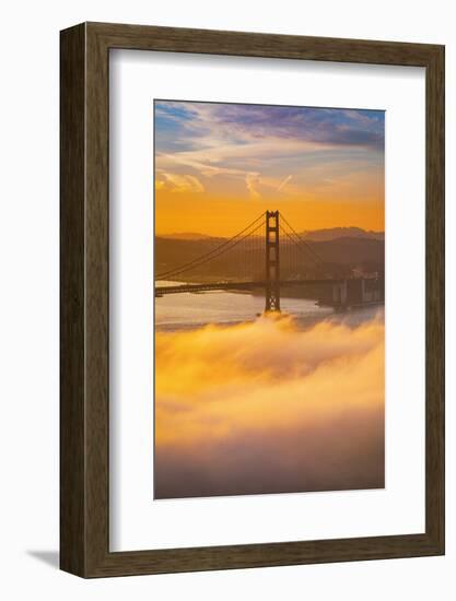 Morning Love, Golden Gate, Fog, Sunrise San Francisco-Vincent James-Framed Photographic Print