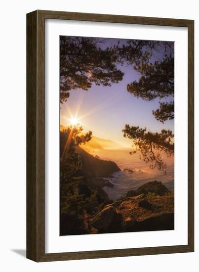 Morning Magic Big Sur Hills, Califnroa Central Coast-Vincent James-Framed Photographic Print