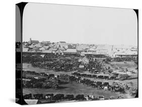 Morning Market, Kimberley, South Africa, C1890-null-Stretched Canvas