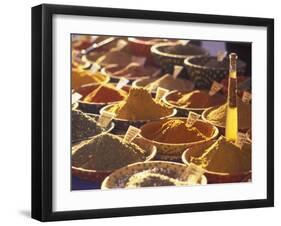 Morning Market Scene in Old Town Nice, France-Connie Ricca-Framed Premium Photographic Print