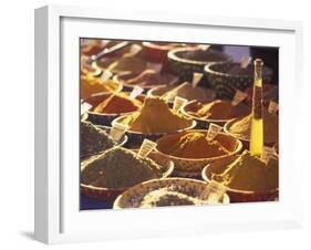 Morning Market Scene in Old Town Nice, France-Connie Ricca-Framed Premium Photographic Print