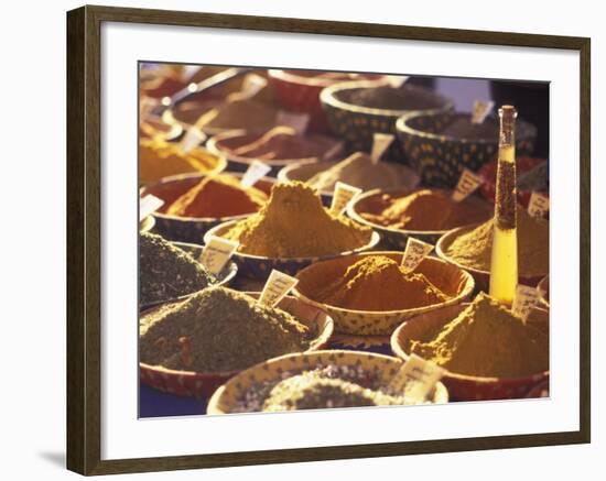 Morning Market Scene in Old Town Nice, France-Connie Ricca-Framed Photographic Print