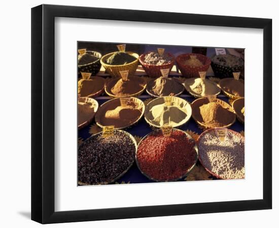 Morning Market Scene in Old Town Nice, France-Connie Ricca-Framed Photographic Print