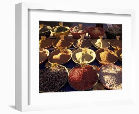 Morning Market Scene in Old Town Nice, France-Connie Ricca-Framed Photographic Print