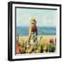 Morning Meadow Stroll I-Alonzo Saunders-Framed Art Print