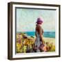 Morning Meadow Stroll II-Alonzo Saunders-Framed Art Print