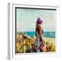 Morning Meadow Stroll II-Alonzo Saunders-Framed Art Print