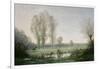 Morning Mist, 1860-Jean-Baptiste-Camille Corot-Framed Giclee Print