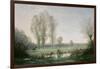 Morning Mist, 1860-Jean-Baptiste-Camille Corot-Framed Giclee Print