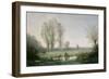 Morning Mist, 1860-Jean-Baptiste-Camille Corot-Framed Giclee Print