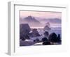 Morning Mist along Oregon Coast near Nesika, Oregon, USA-Adam Jones-Framed Photographic Print