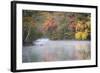 Morning mist and fall colours, River Pemigewasset, New Hampshire, New England, USA, North America-Jean Brooks-Framed Photographic Print