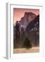 Morning Mist and Half Dome-Vincent James-Framed Photographic Print