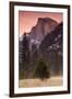 Morning Mist and Half Dome-Vincent James-Framed Photographic Print