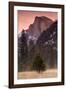 Morning Mist and Half Dome-Vincent James-Framed Photographic Print