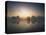 Morning Mist and Sunrise along Wetlands-Hans Strand-Stretched Canvas