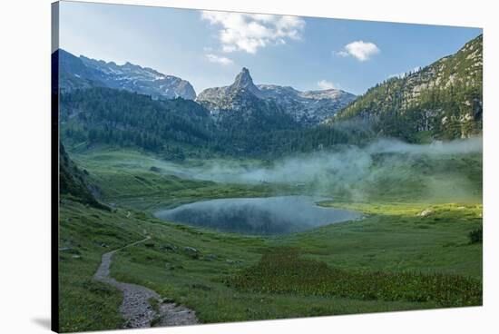 Morning Mist at Funtensee with Schottmalhorn-Stefan Sassenrath-Stretched Canvas