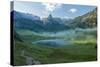 Morning Mist at Funtensee with Schottmalhorn-Stefan Sassenrath-Stretched Canvas