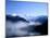 Morning Mist Covers Taisho-Ike Lake and Hodaka Mountain Range, Kamikochi, Nagano, Japan-null-Mounted Photographic Print