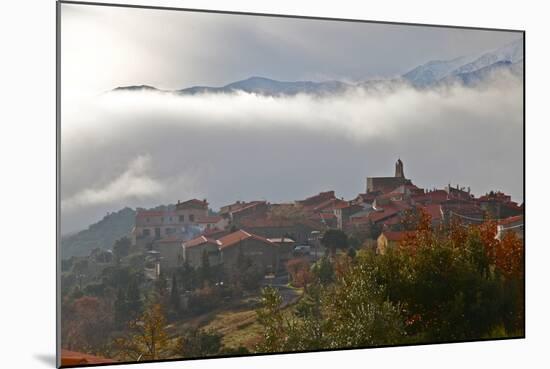 Morning Mist in Arboussols-David Lomax-Mounted Photographic Print