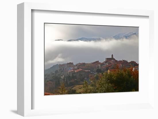 Morning Mist in Arboussols-David Lomax-Framed Photographic Print