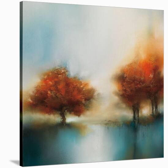 Morning Mist & Maple II-J^P^ Prior-Stretched Canvas