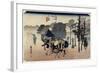 Morning Mist, Mishima, C. 1833-Utagawa Hiroshige-Framed Giclee Print