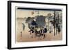 Morning Mist, Mishima, C. 1833-Utagawa Hiroshige-Framed Giclee Print