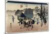 Morning Mist, Mishima, C. 1833-Utagawa Hiroshige-Mounted Giclee Print