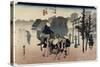 Morning Mist, Mishima, C. 1833-Utagawa Hiroshige-Stretched Canvas