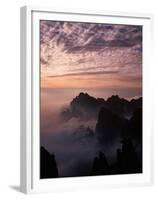 Morning Mist on Mt. Huangshan (Yellow Mountain), China-Keren Su-Framed Premium Photographic Print