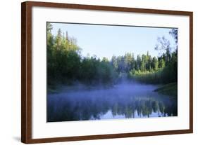 Morning Mist over River Negustyah-Andrey Zvoznikov-Framed Photographic Print