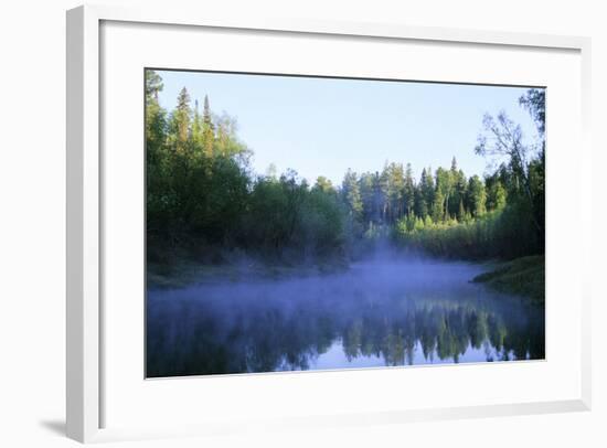 Morning Mist over River Negustyah-Andrey Zvoznikov-Framed Photographic Print