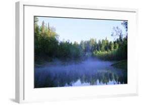 Morning Mist over River Negustyah-Andrey Zvoznikov-Framed Photographic Print